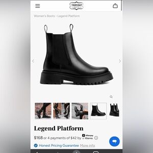 Thursday Boot Company Legend Platform Boots size 9